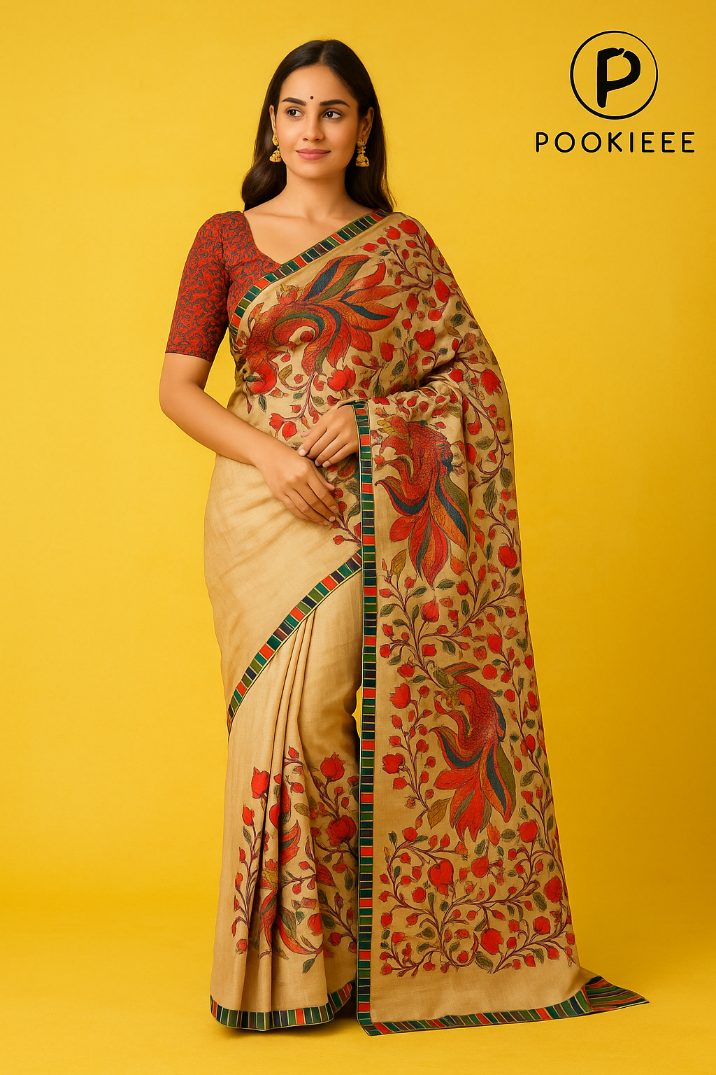 Tasar Katha Saree